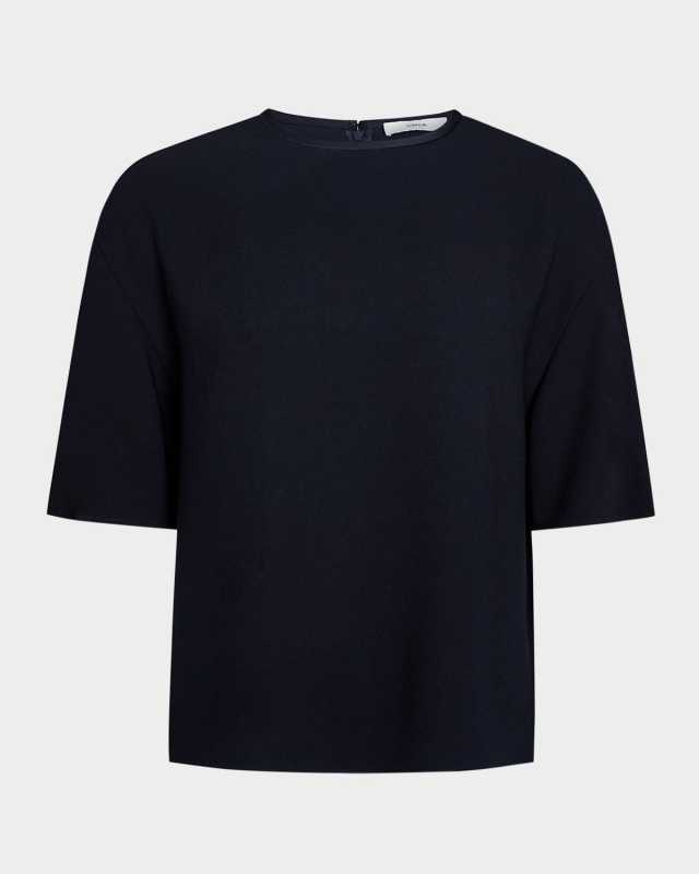Crewneck Elbow-Sleeve T